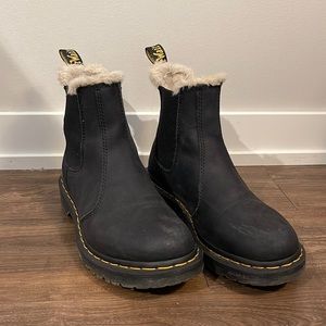 Dr. Marten Fur-Lined Chelsea Boots